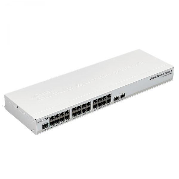 Switch MikroTik CRS326-24G-2S+RM 24 Puertos Gigabit + 2 SFP+ 10G