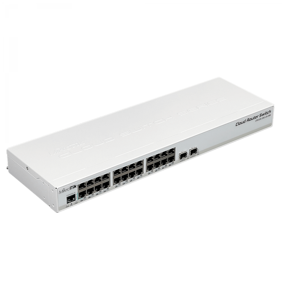 Switch MikroTik CRS326-24G-2S+RM 24 Puertos Gigabit + 2 SFP+ 10G