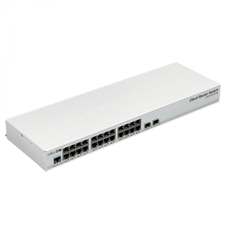 Switch MikroTik CRS326-24G-2S+RM 24 Puertos Gigabit + 2 SFP+ 10G