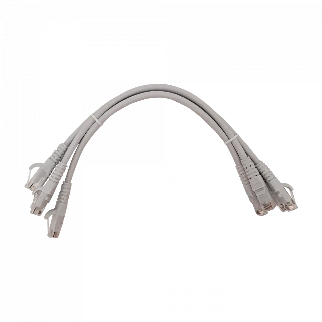 Pack 4 Cables Patch Cat6 Linkmade 30cm Gris LSZH