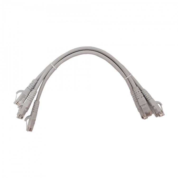Pack 4 Cables Patch Cat6 Linkmade 30cm Gris LSZH