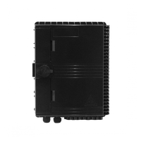 BOX-16N – Caja NAP de fibra óptica IP65 con llave (16 salidas, negra) Req Coplas imagen 3