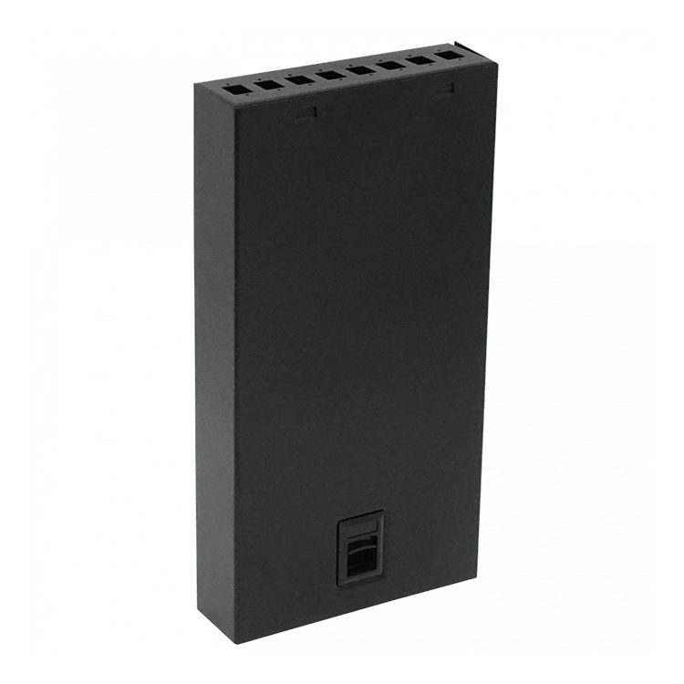 Caja de terminación para fibra óptica IP20 rectangular – BOX-8 NAP