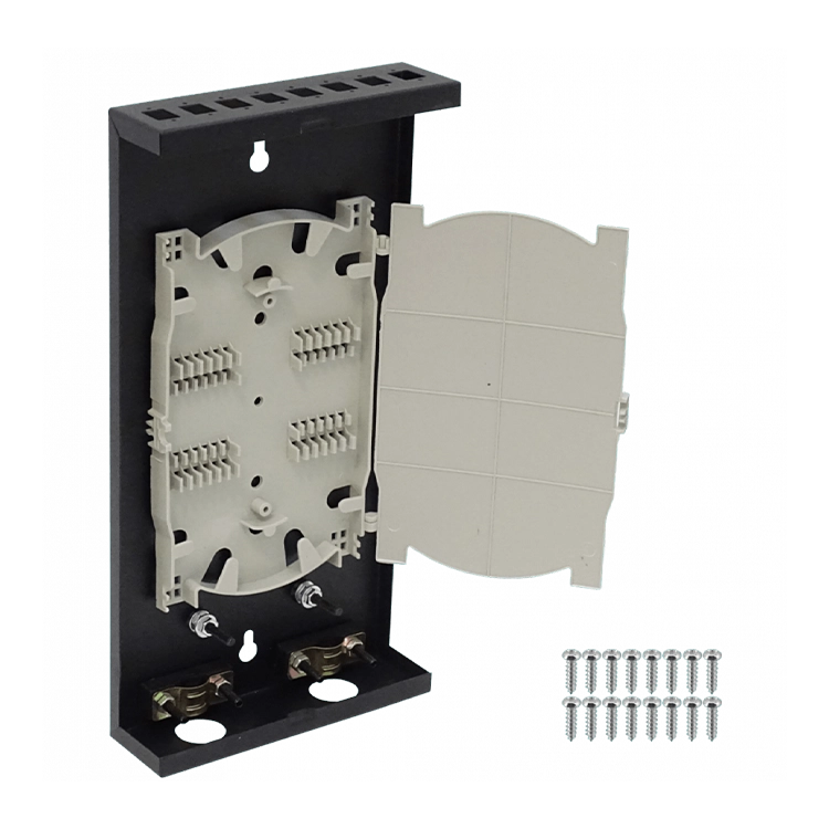 Caja de terminación para fibra óptica IP20 rectangular – BOX-8 NAP