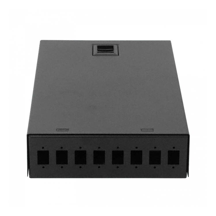Caja de terminación para fibra óptica IP20 rectangular – BOX-8 NAP