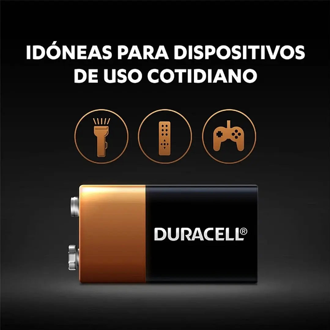Batería Alcalina Duracell 9V
