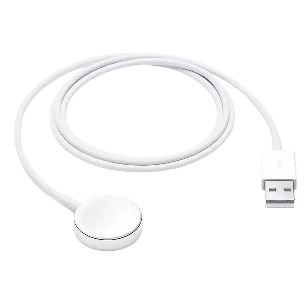 Cable Cargador Apple Inalámbrico Original Magsafe Usb-c Para Apple Watch Series / Ultra / Ultra 2 / AirPods (1 M) Blanco