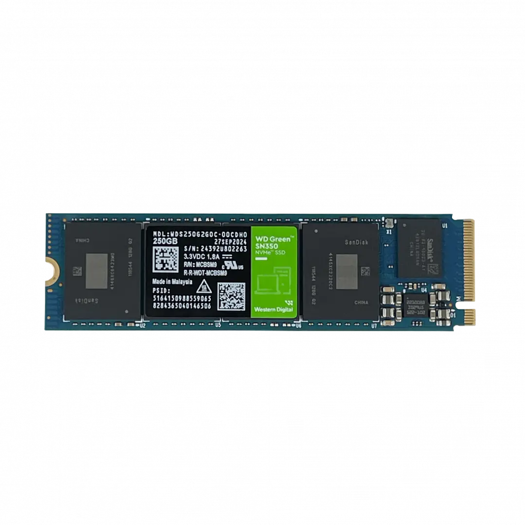 Disco Duro SSD WD Green SN350 250GB NVMe M.2 2400MB/s