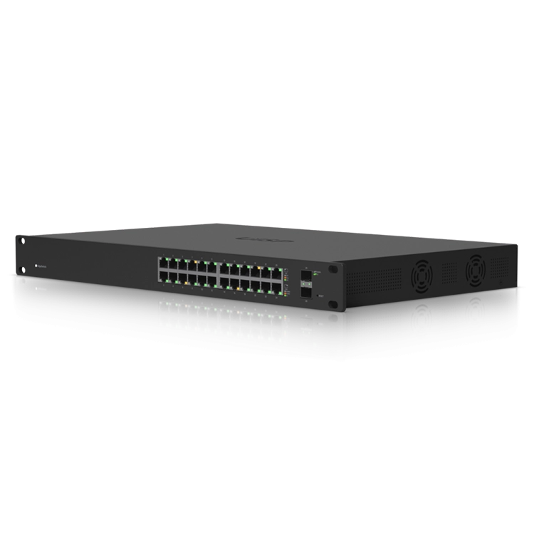 Edge Switch 24 PoE (250W) – ES-24-250W, 24 GbE + 2 SFP Admin-L3 DHCP