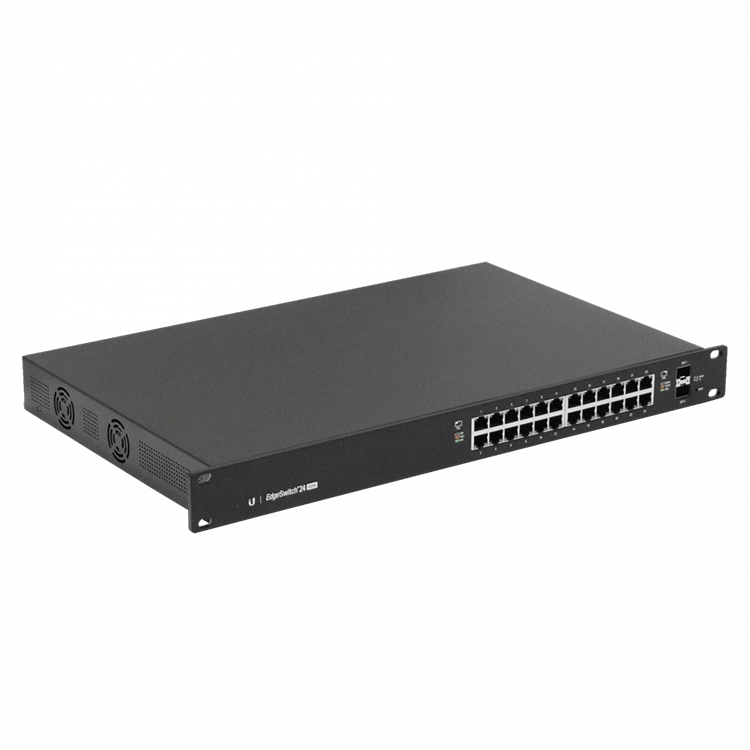 Edge Switch 24 PoE (250W) – ES-24-250W, 24 GbE + 2 SFP Admin-L3 DHCP