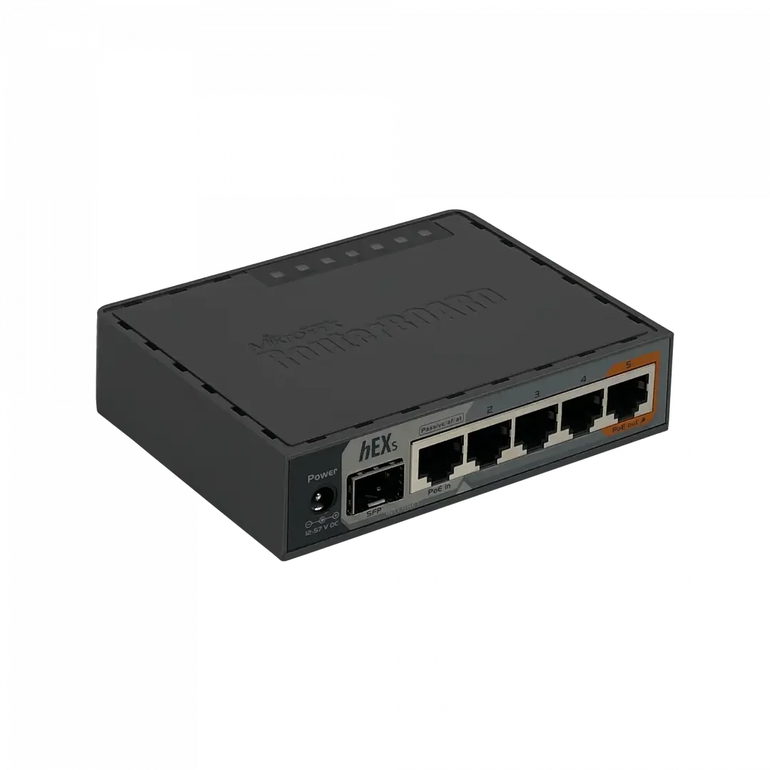 Router HEXS RB760iGS 1-SFP 5-1000(1-PoE) 2-880MHz Mikrotik