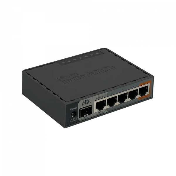 Router HEXS RB760iGS 1-SFP 5-1000(1-PoE) 2-880MHz Mikrotik