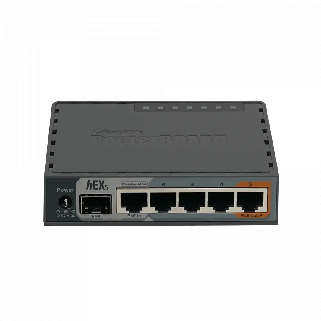 Router HEXS RB760iGS 1-SFP 5-1000(1-PoE) 2-880MHz Mikrotik