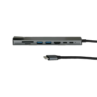 Hub USB-C HDMI 4K, RJ45, SD/mSD 100 Aluminio imagen 3