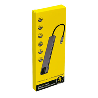 Hub USB-C HDMI 4K, RJ45, SD/mSD 100 Aluminio imagen 4