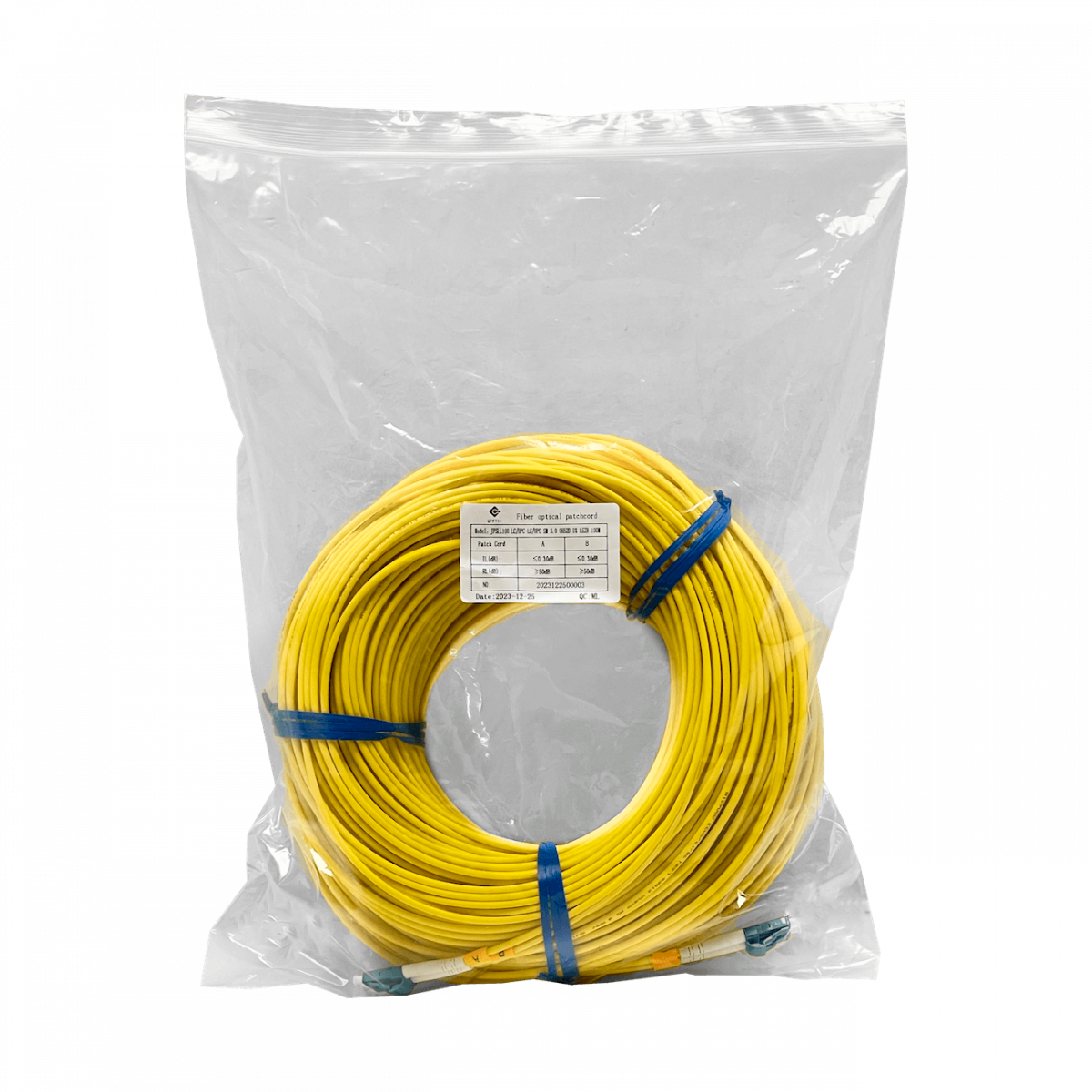 Patch Cord Fibra Óptica SM Duplex LC-LC 100 m (9/125, 3.0 mm)