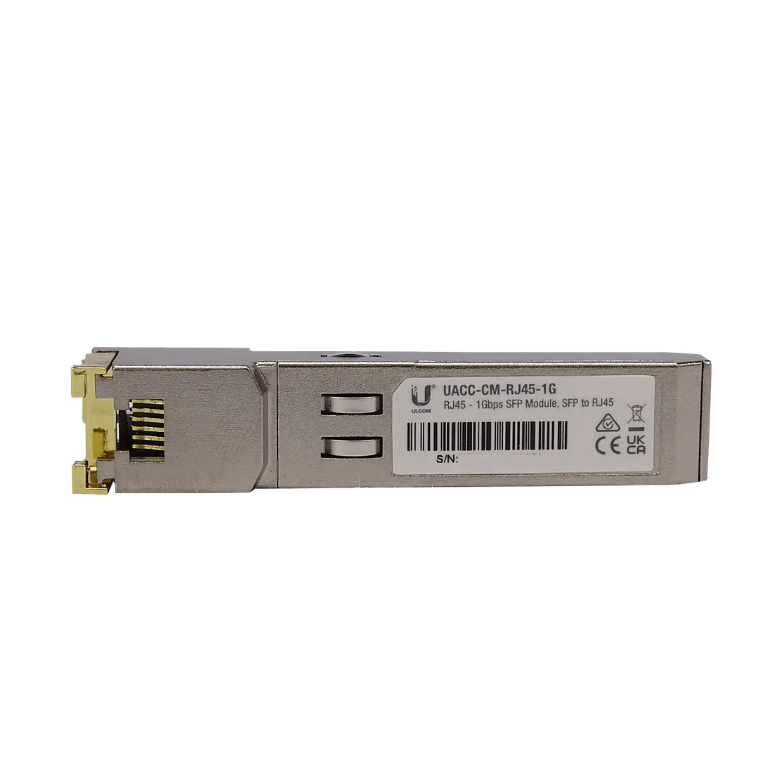 Módulo SFP RJ45 Gigabit 1 Gbps Ubiquiti UF-RJ45-1G