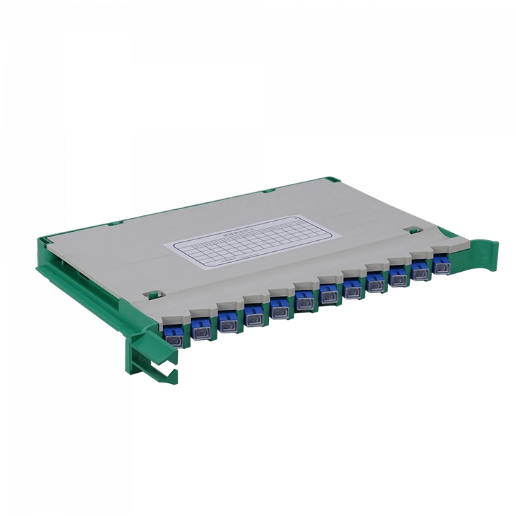 ODF-C Bandeja 12-SC/UPC para cabecera tipo ODF; incluye pigtails SM y coplas