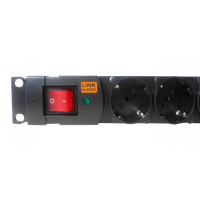 PDU 8-Schuko/ch-H 1-Ch-Macho LINKMADE 10A Rack1U imagen 2