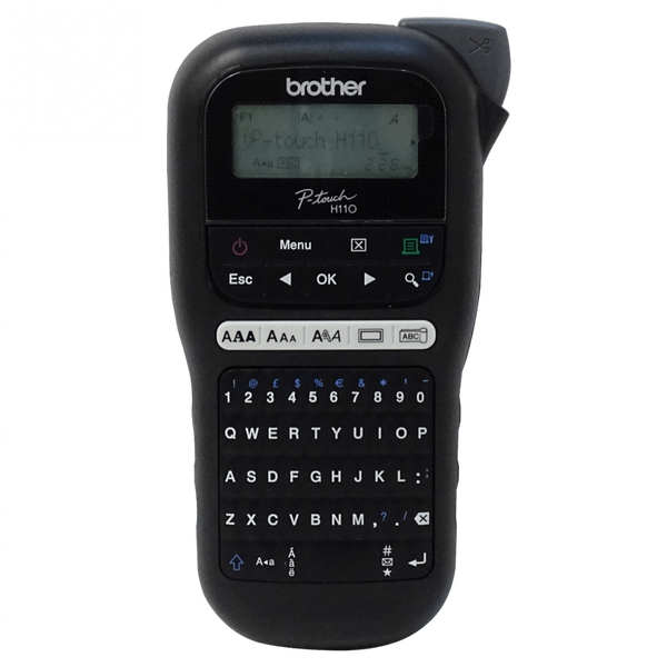 Rotuladora portátil Brother P-Touch PTH110 Negra