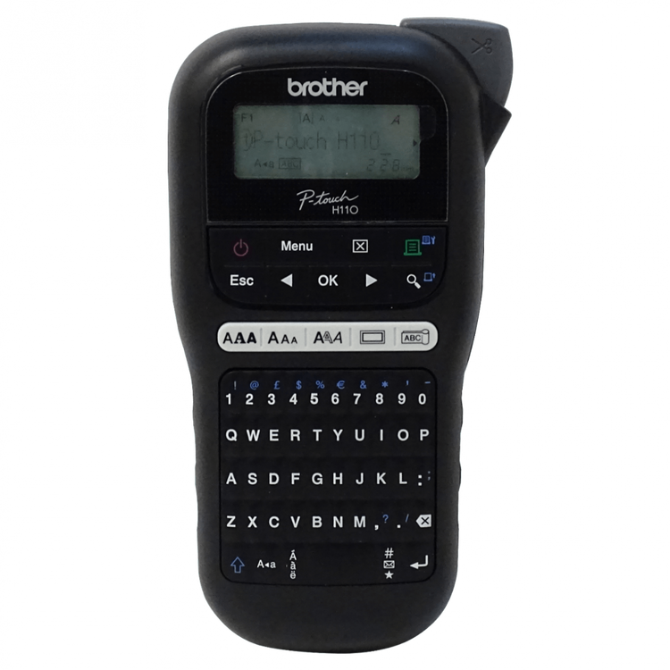 Rotuladora portátil Brother P-Touch PTH110 Negra