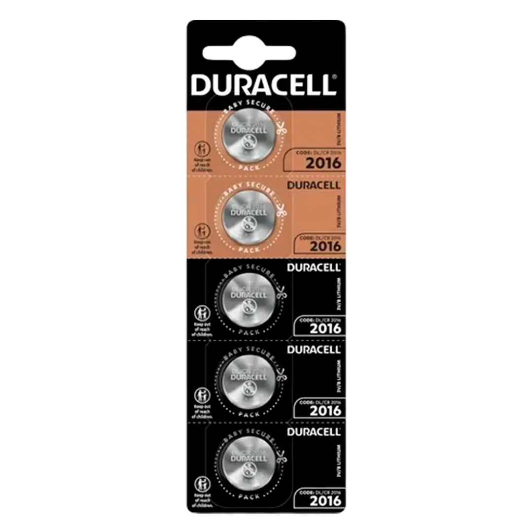 Pila Duracell 2016, (5 Pilas Cr2016 3v, Batería De Litio)