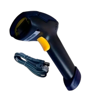 Pistola escáner de códigos Bisutime Bs-2013 RJ45 Usb Gris imagen 1