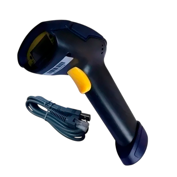 Pistola escáner de códigos Bisutime Bs-2013 RJ45 Usb Gris