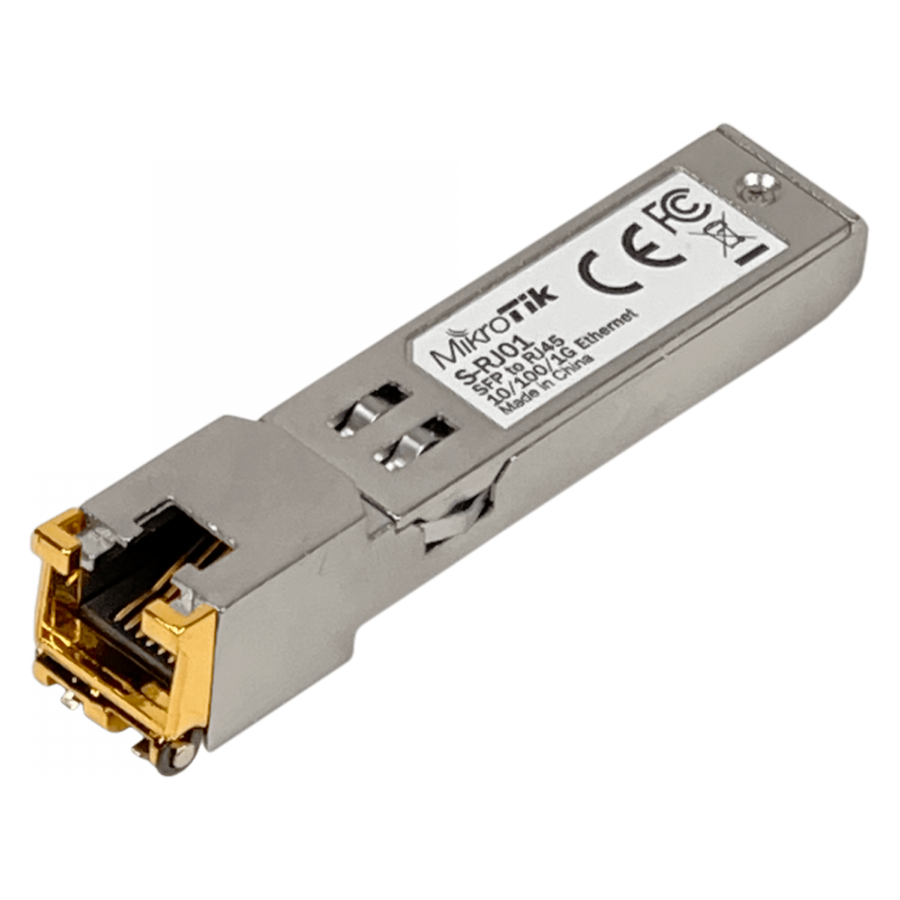 Módulo SFP RJ45 10/100/1000BASE-T (cobre) MikroTik S-RJ01