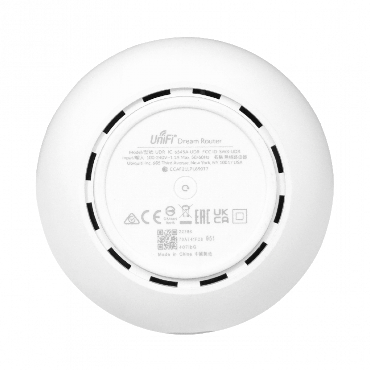 Gateway UniFi Dream Router (UDR) WiFi 6 con IDS/IPS 1 Gbps y PoE