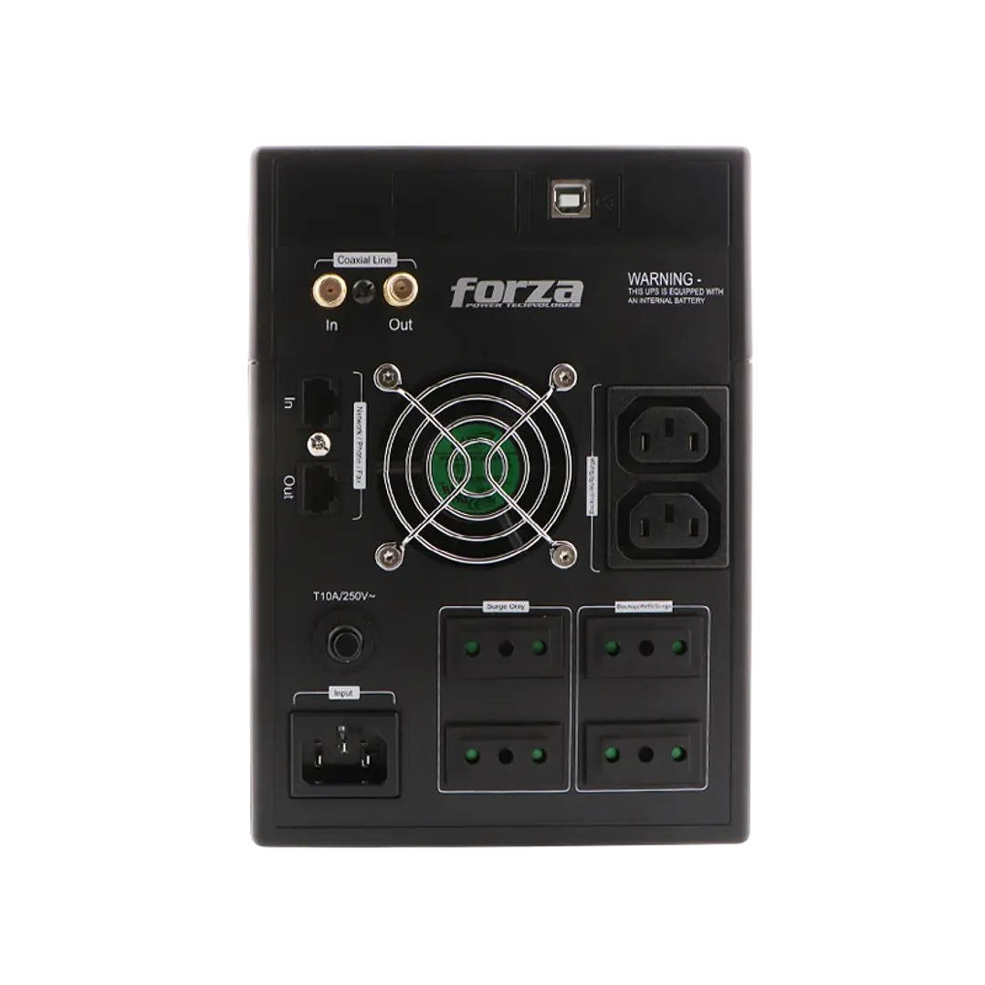 Ups Fx-2200lcd-c Forza Ups 2200va Con Pantalla Lcd Negro
