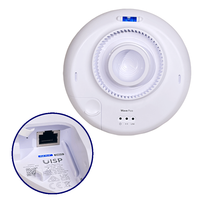 UISP Wave Pico – CPE Ubiquiti 60 GHz con respaldo Wi-Fi 6 (2 Gbps)