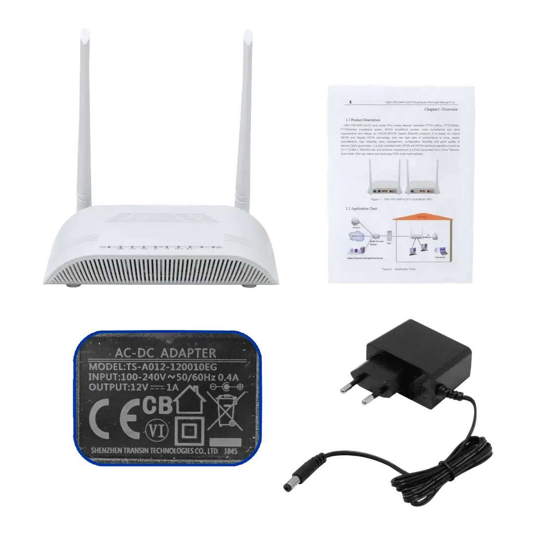 Xpon ONU CATV-F-H N300-2,4GHz 1-1000 1-100 SC/APC Wolck