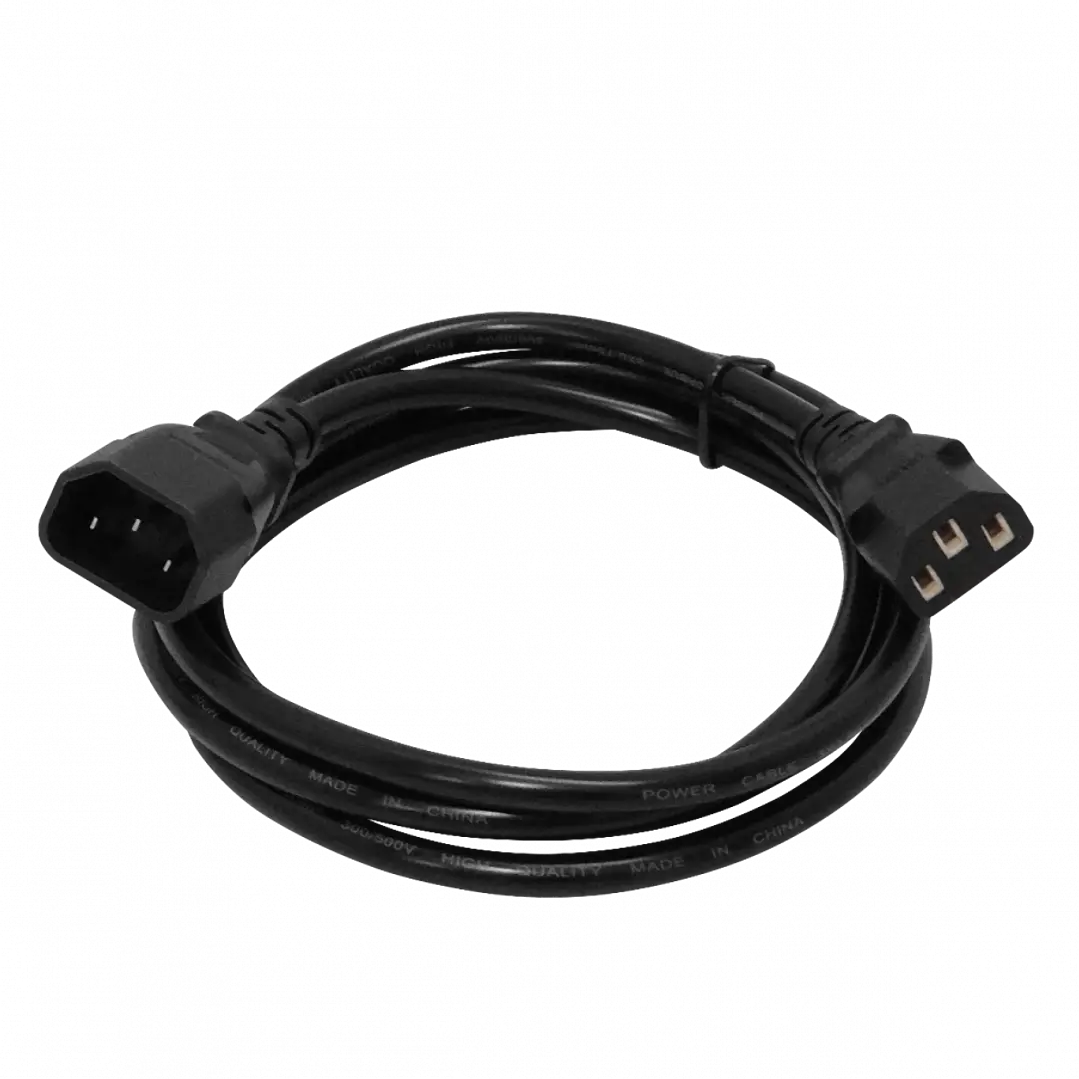 Cable de poder macho-hembra NCMC C13 a C14 1.8mts Ulink