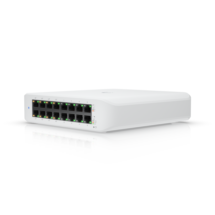 Switch Ubiquiti UniFi USW-Lite-16-PoE 16 Puertos Gigabit con PoE
